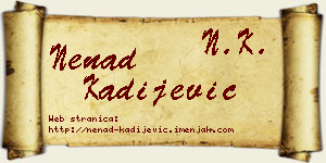 Nenad Kadijević vizit kartica
